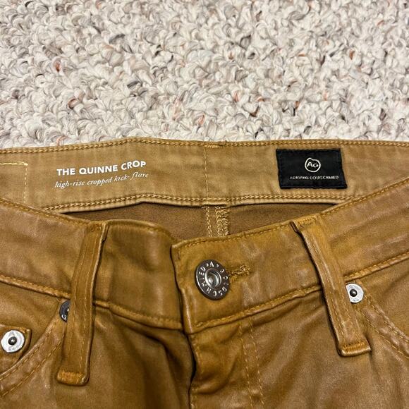 AG Adriano Goldschmied The Quinne Crop High Rise Cropped Kick Flare Pants Sz 27 - Picture 5 of 7